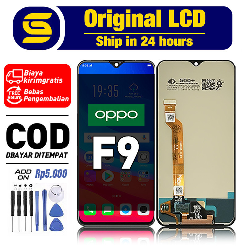 ORI LCD OPPO F9 Original Fullset hp Touchscreen asli New Free shipping COD