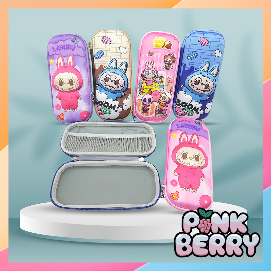 

PINK BERRY S6589 Pensil Kartun Lucu Kotak Pensil 3D Unisex Tempat Alat Tulis Kartun Pencil Case Anak