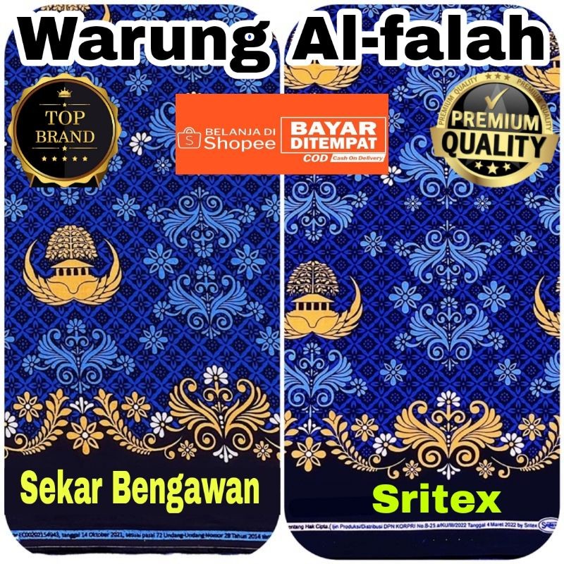 HIGH QUALITY KAIN BATIK SERAGAM KORPRI TERBARU SRITEX DAN SEKAR BENGAWAN BAHAN KATUN PREMIUM  40S & 