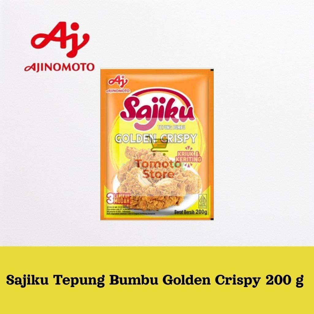 

[ TOMOTOSTORE ] AJINOMOTO Sajiku Tepung Bumbu Golden Crispy Sachet 200 gr