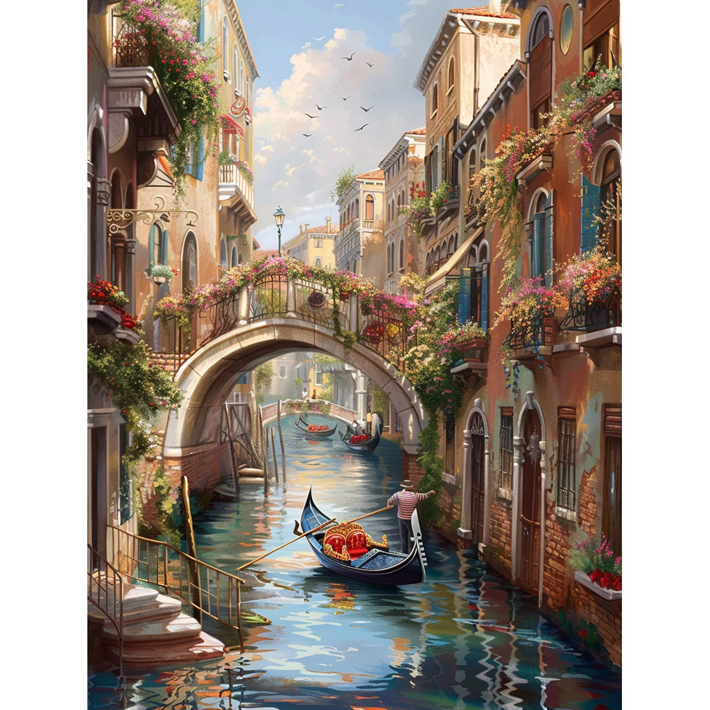 

Hamlet painting by numbers, DIY coloring by numbers, landscape canvas, oil painting, oil art pictures, home decor