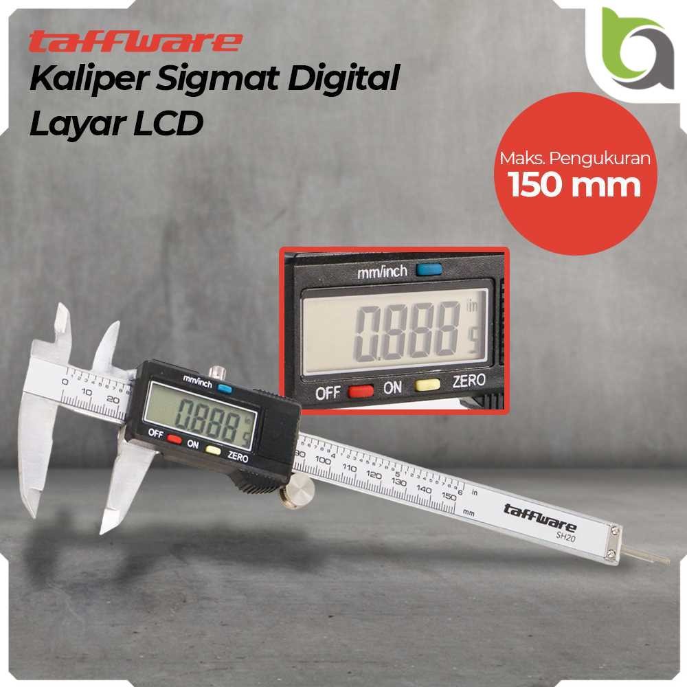 

Taffware Kaliper Sigmat Penggaris Jangka Sorong Digital Layar LCD - SH20