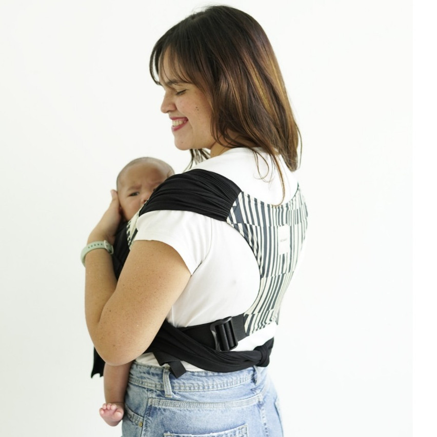Mikhadou - Bloom Wrap Midnight - Instan Wrap - Gendongan Bayi - Baby carrier