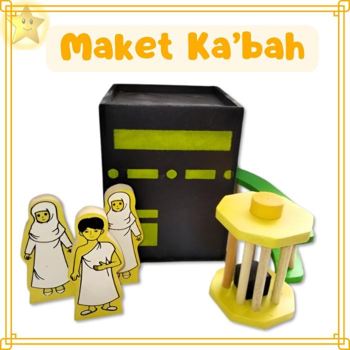 Maket Ka'bah Edukasi Anak dari Kayu – Mainan Islami Non-Toksin | Arimbistar