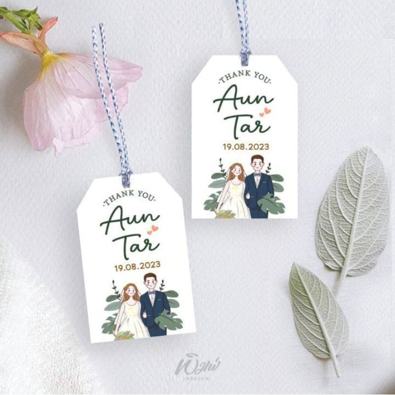 Hang Tag Pernikahan/ Kartu Ucapan Pernikahan/ Hang Tag Wedding