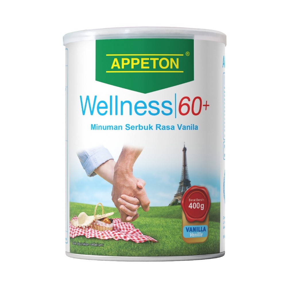 

APPETON WELLNESS 60 + RASA VANILA 400 GR SUSU LANSIA