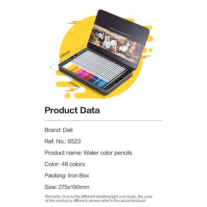 

TERLARIS! DELI - 6523 / Pensil Warna Ajaib Isi 48 / Alat Lukis Murah Berkualitas