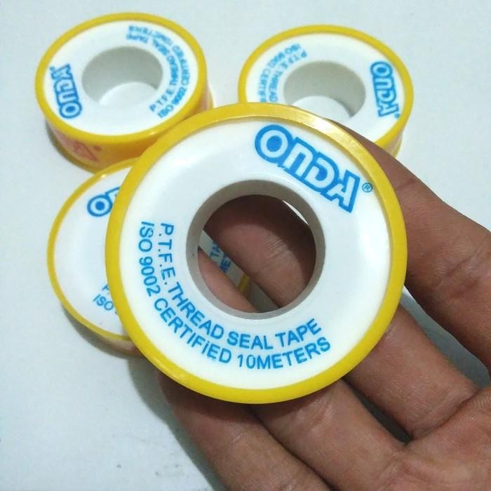 

SEAL TAPE ONDA 12MM / ISOLASI KERAN AIR / SELOTIP PIPA/ SOLATIP KRAN