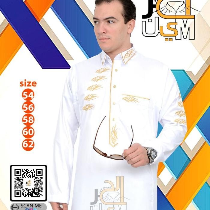 TERBARU JUBAH ALHARAMAIN MESIR GAMIS AL HARAMAIN MESIR ORIGINAL IMPOR - 60 L Hitam