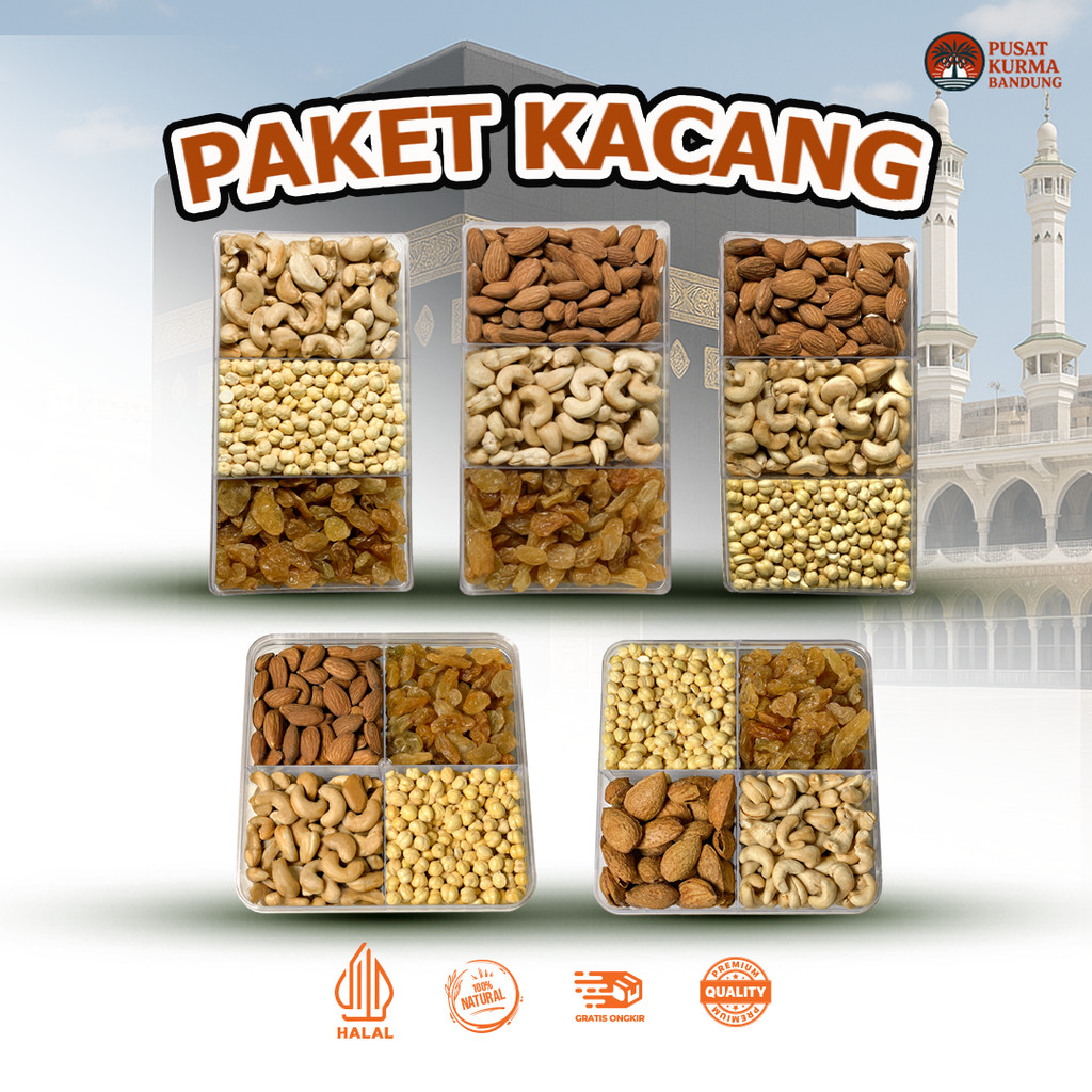 

Paket Kacang 4in1 / Paket kacang kacangan 3in1 / kacang mix / mix nut