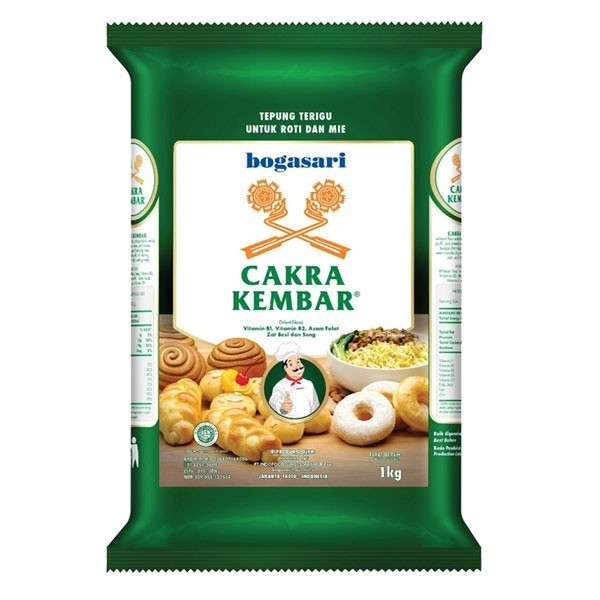 

TEPUNG TERIGU CAKRA KEMBAR PREMIUM 1 KG (1 bks)