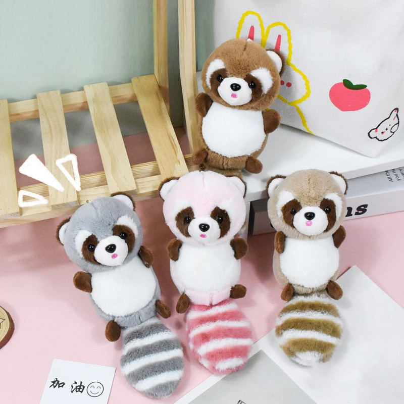 

1PC 20cm Raccoon Plush Toy Kawaii Cute Soft Stuffed Animals Doll Pillow For Girls Children Kids Baby Girl Birthday Gift