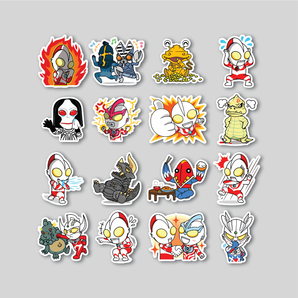 

Sticker Pack Ultraman Chibi | Sticker Tumblr | Stiker Laptop Koper Helm