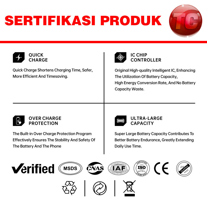 Original 100% Baterai Samsung J7 Prime / J6 Plus / J4 Plus / J4 Core EB-BG610ABE 3300mAh Baterai Hp