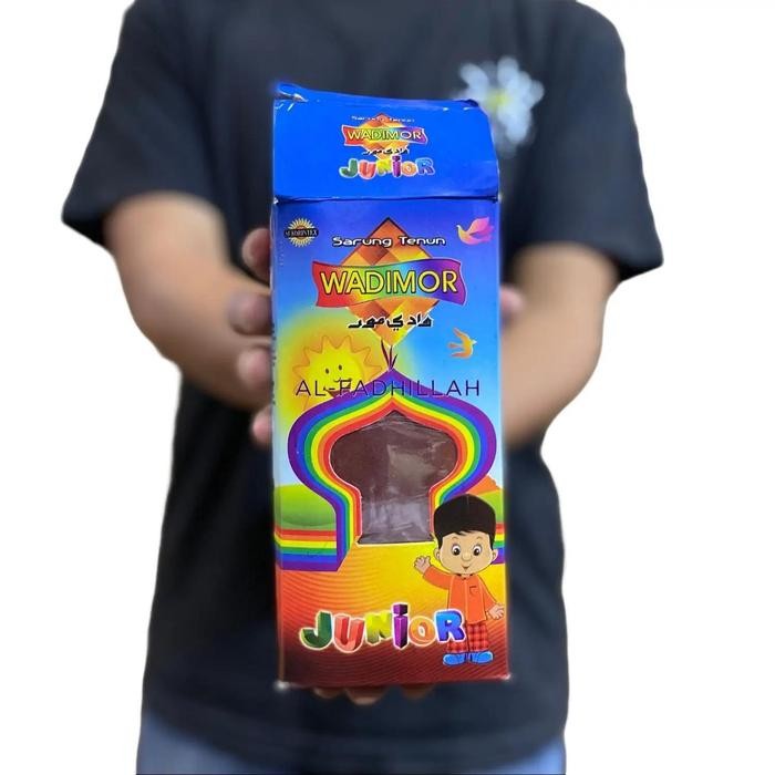 Sarung Anak Perlengkapan Ibadah (Sarung Wadimor Junior) - Merah Bata