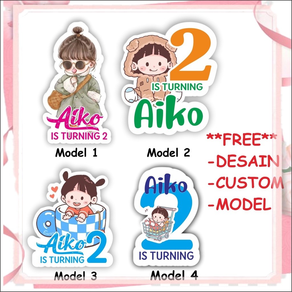 

( 20 PCS ) Stiker Bento Ulang Tahun THEME GIRL Stiker Ulang Tahun Stiker Ulang Tahun Stiker Ultah iskstore