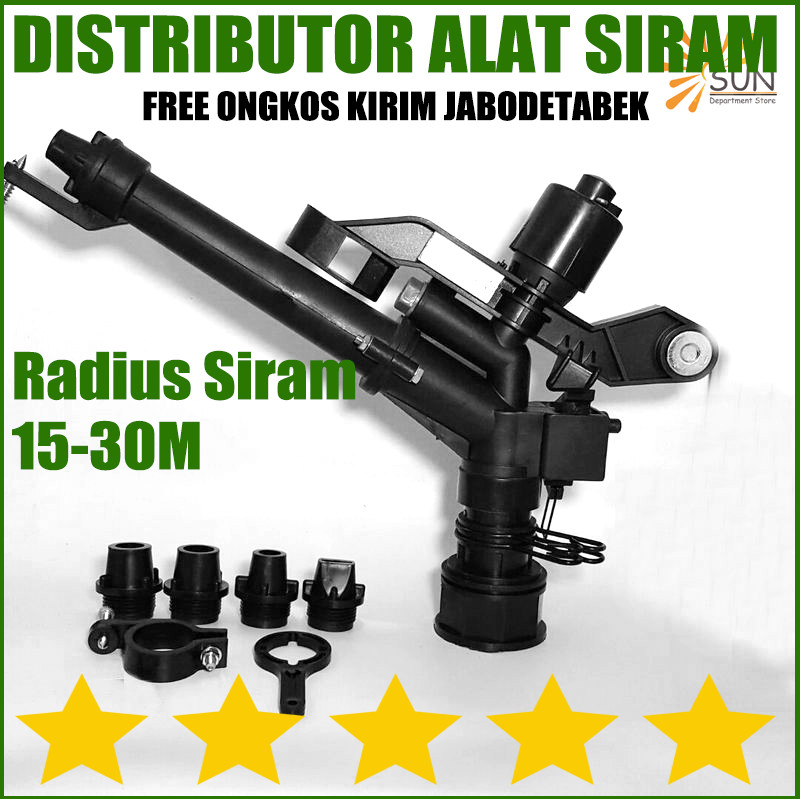 PROMO 360°SPRINKLER BIG GUN 1.5 INCH – DAYA SEMPROT KUAT UNTUK KEBUN & SAWIT, HARGA TERBAIK