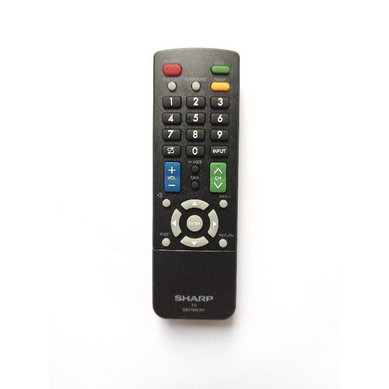 REMOT REMOTE TV SHARP AQUOS GB176WJN1 LCD LED ORIGINAL ASLI Hemat