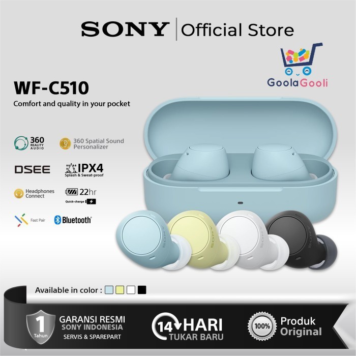 Sony TWS WF-C510 WFC510 WF C510 TWS Truly Wireless Earphone Bluetooth