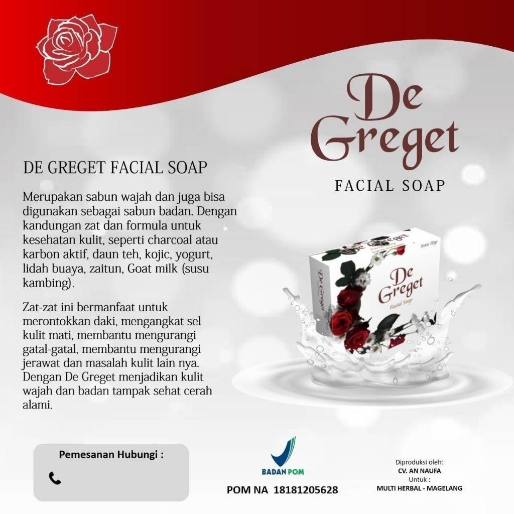 De Greget | Facial & Body Shoap | Perontok Daki Surakarta Herbal Genuk