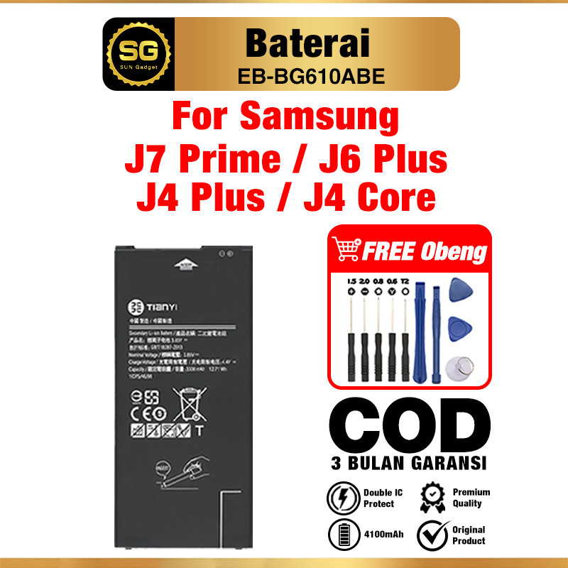 Baterai Samsung J7 Prime / Samsung J6 Plus / Samsung J4 Plus / Samsung J4 Core Batre Original 100% F