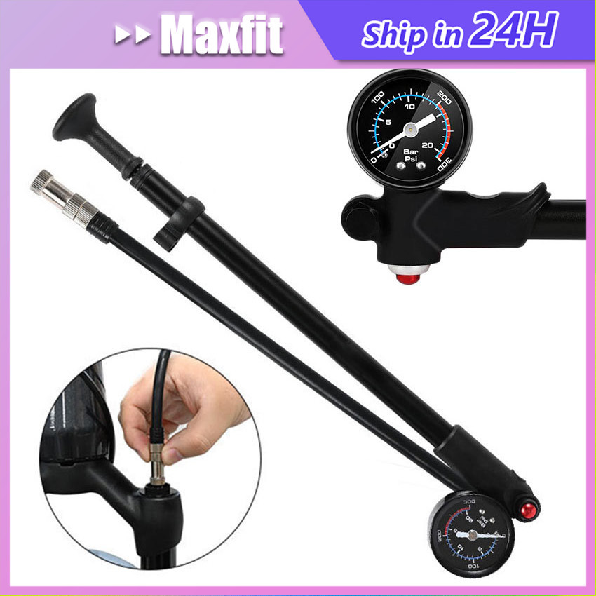 Pompa Fork Angin Sepeda Pompa Rear Shock 300 PSI Pompa Ban Sepeda MTB