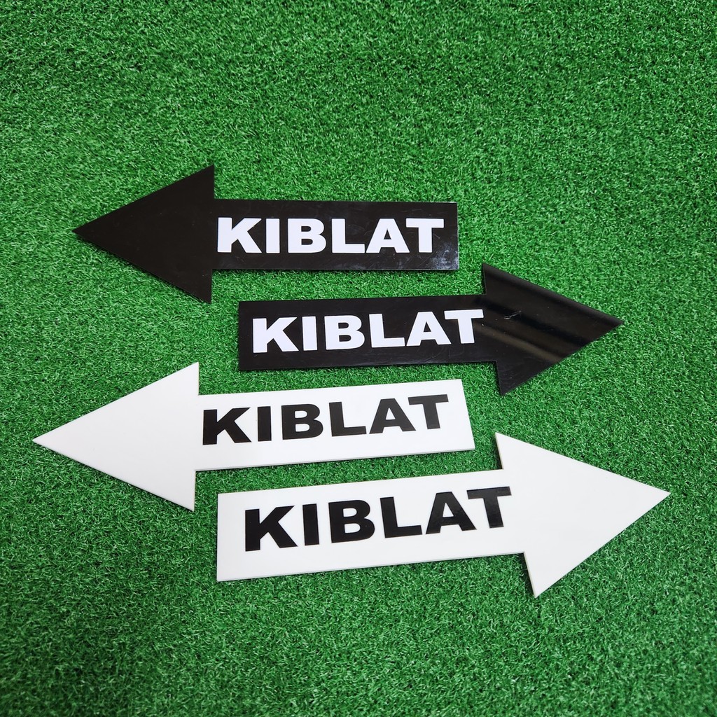 AKRILIK ARAH KIBLAT SIGNIN ALRILIK PANAH ARAH KIBLAT AKRILIK