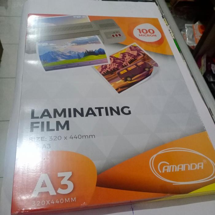 

LAMINATING A3 MEREK AMANDA 100MICRON