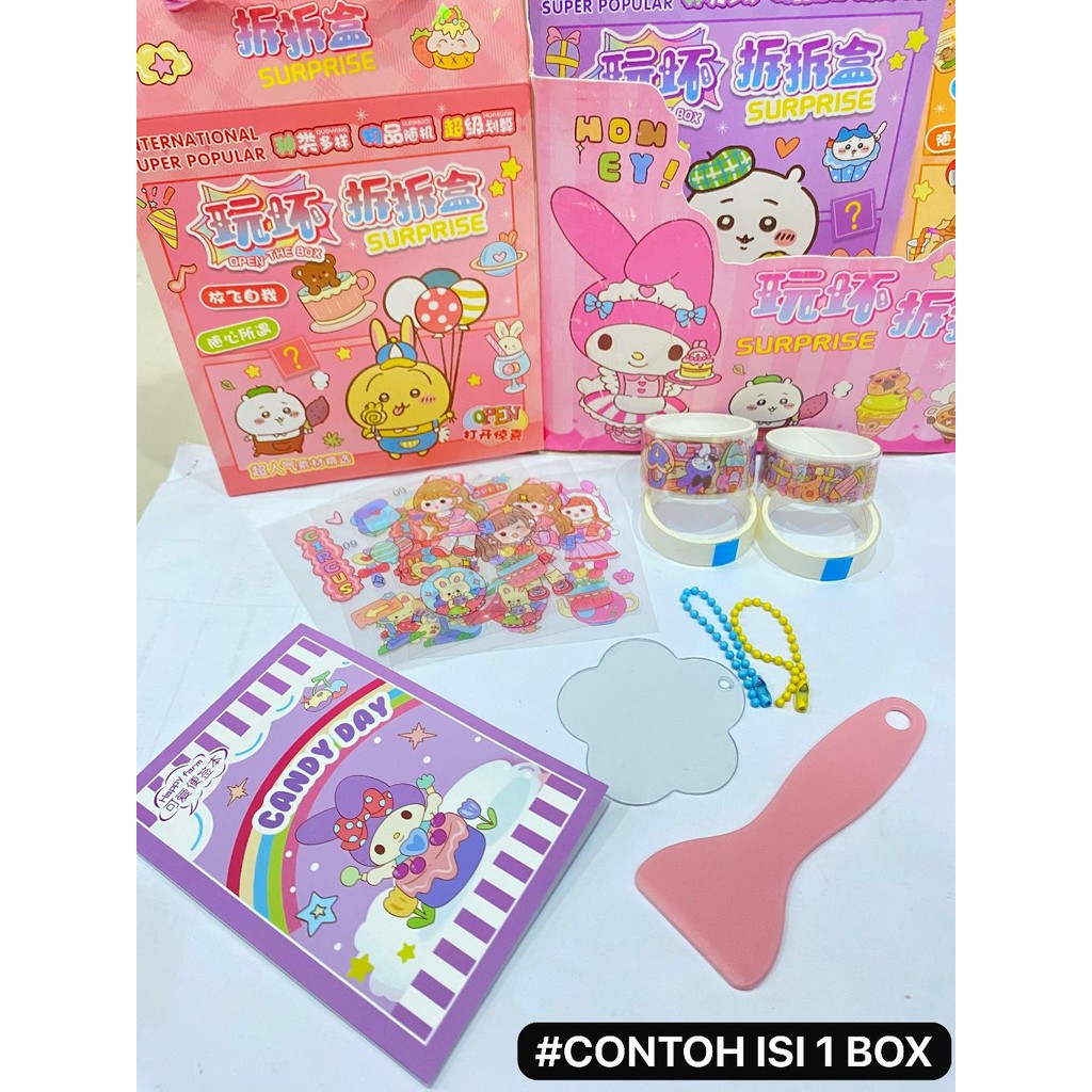 

Stiker Sanrio Lucu Karakter Hello Kitty Kuromi Cinnamoroll – Stiker Play With The Box Kawaii Imut Bahan Vinyl Tahan Air – Dekorasi Buku Laptop HP – Harga Grosir Bisa COD