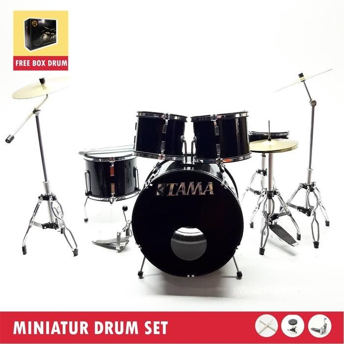 Miniatur drum tama hitam MINIATUR DRUM TAMA BLACK pajangan drum tama