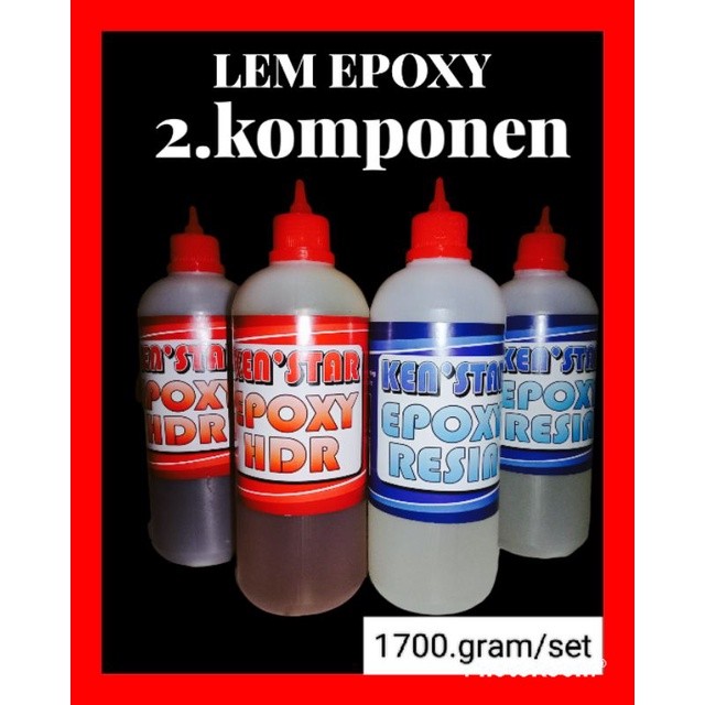 

TermurahLEM EPOXY 2.KOMPON | KENSTAR EPOXY 1700.Gram/setnew