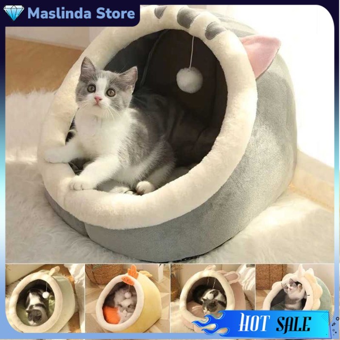 Tempat Tidur Kucing Anjing Hewan Kandang Kucing Unik Lucu Alas Tidur