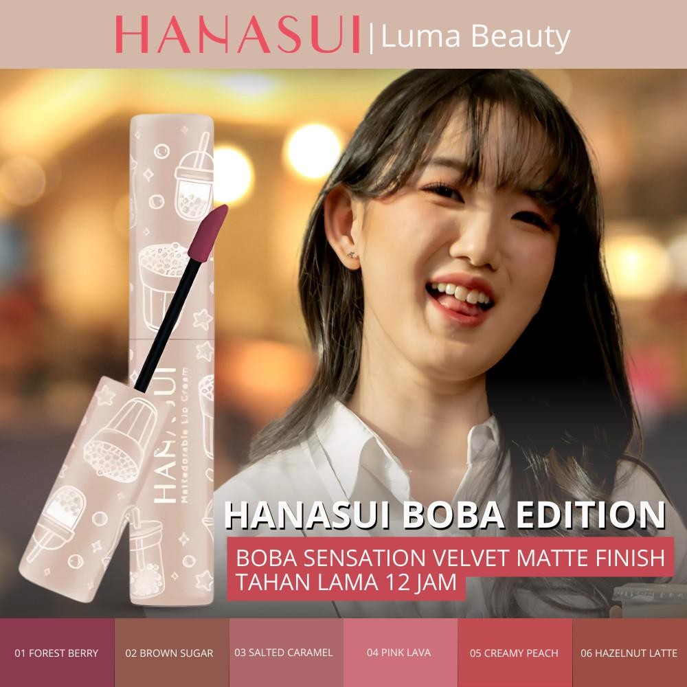 HANASUI MATTEDORABLE LIPCREAM BOBA EDITION || Lip Cream Hanasui Mattedorable Boba Edition / Lipstick
