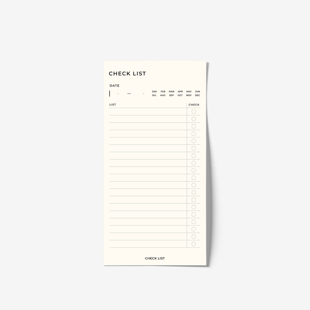 

bukuqu Memo 7x14 #Check List - Memopad note paper