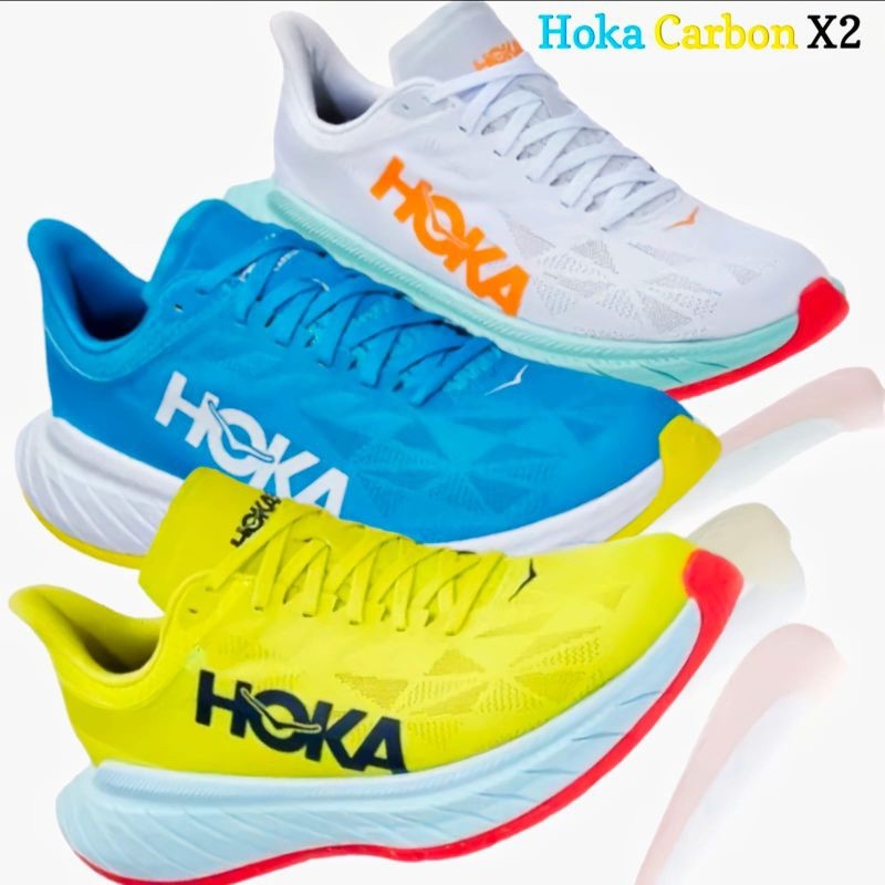 Sepatu Lari Pria Wanita HOKA HOKA One One Carbon X2 Sepatu Running/Gym HOKA HOKA Jogging
