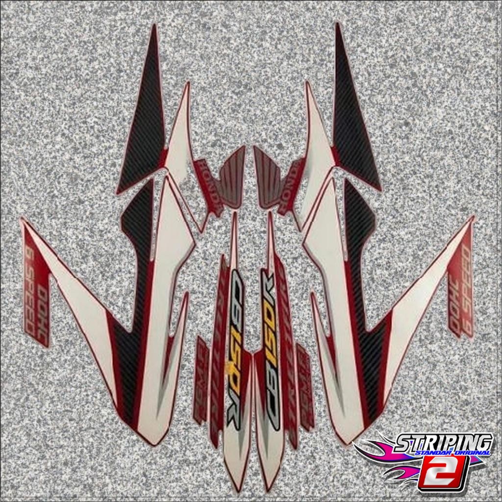 STIKER STRIPING LES LIST BODY MOTOR HONDA CB150R CB150 R CB 150 R 2014 2015 MERAH
