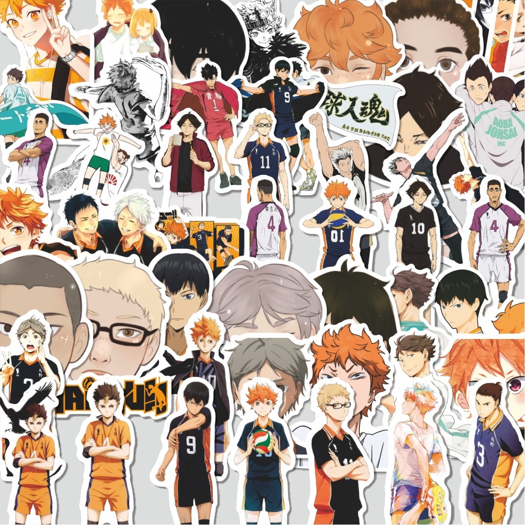 

Stiker Cutting Pack Sticker Anime Haikyuu!! (Volleyball) Isi 100Pcs Series Aesthetic Lucu Keren Untuk Koper Bahan Vynil