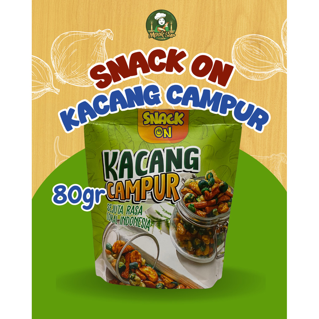 

Snack On Kacang Campur Camilan Mixed Nut 80gr