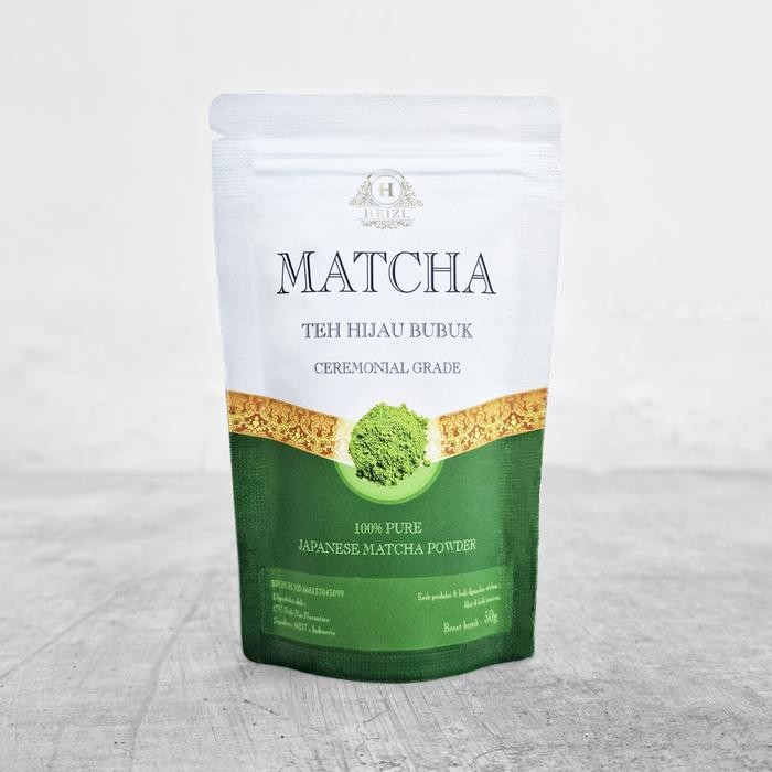 

HEIZL Matcha Japanese Green Tea Powder ( Bubuk Greentea Matcha) Teh Hijau Bubuk 100gr Kaleng - POUCH 50gr
