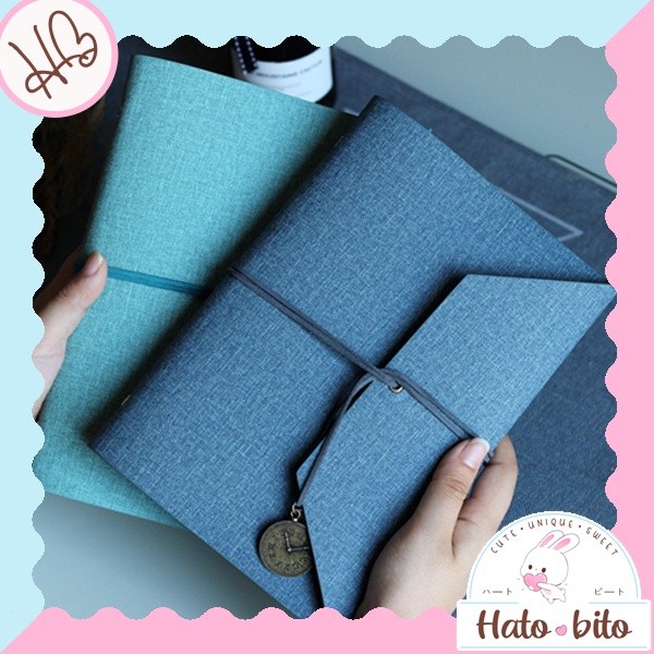

cover binder A5 termasuk isi 80 lembar retro time vintage model lipat ikat tali diy scrapbook jurnal HB1301