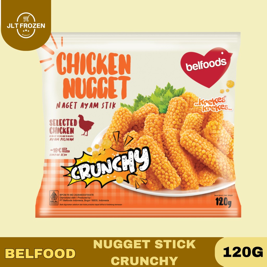 

Belfoods Nugget Stick Crunchy 120g / Belfoods Chicken Nugget Stick / Nugget Crunchy Stick