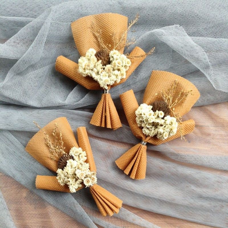 buket bunga mini coklat Bouqet Mini Edelweiss Hiasan Hampers bahan kerajinan