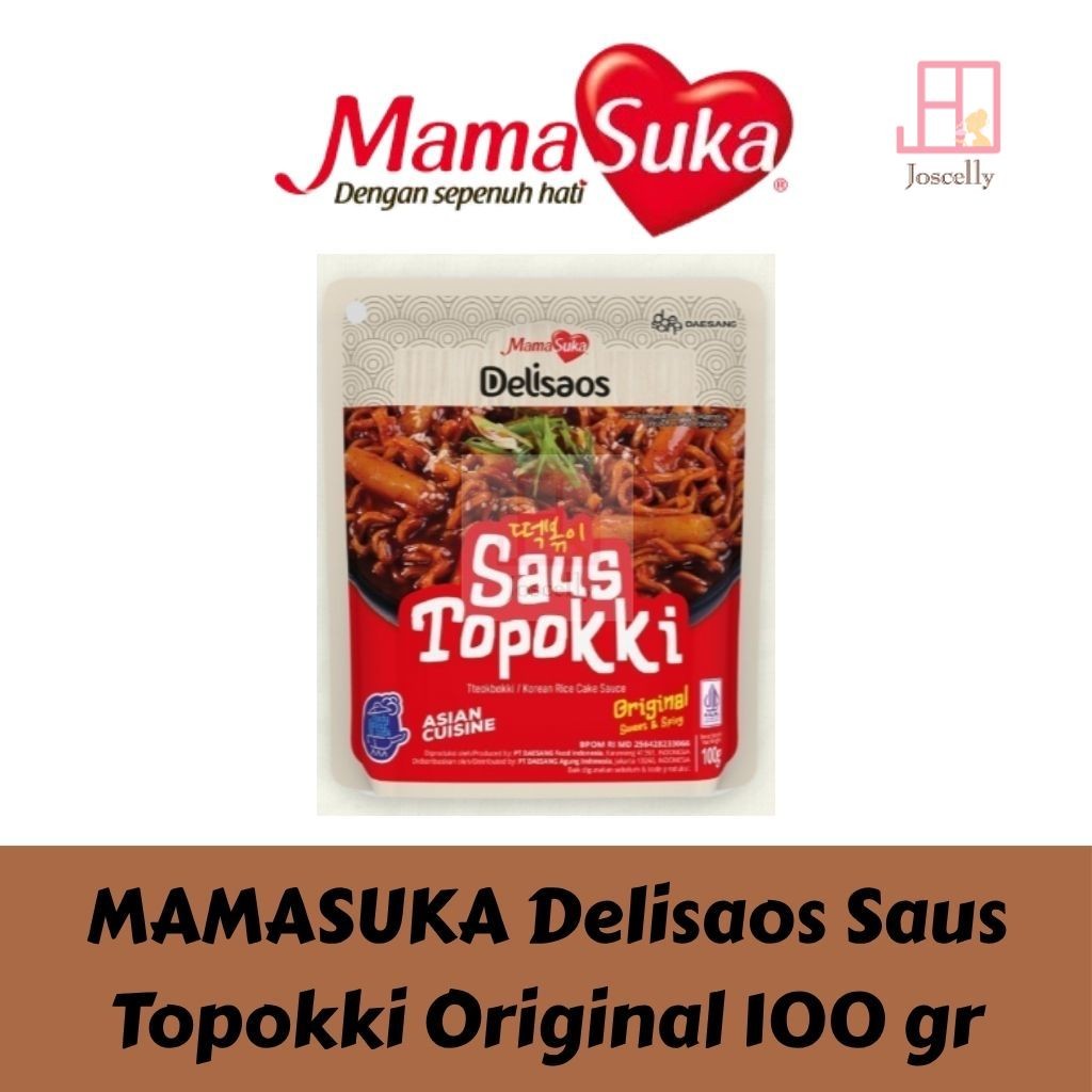 

JOSCELLY.ID MAMASUKA Delisaos Saus Topokki Original 100 gr