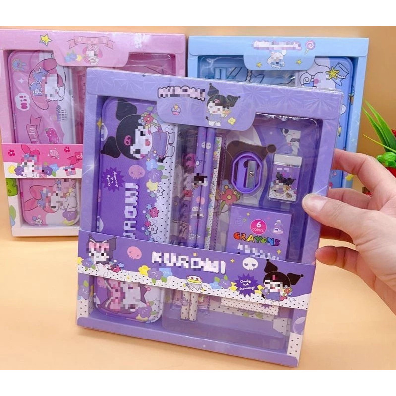 

SG Alat Tulis Set 6in1 Set Stationery 6in1 Karakter Kartun Anak Sekolah Penghapus Pengaris YC-8015