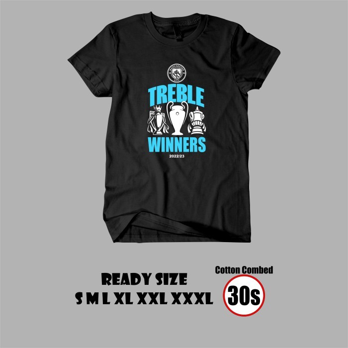 COD kaos baju manchester city treble winners 2022/2023