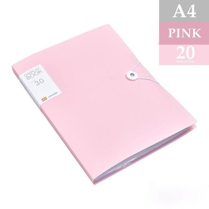 

ANDMA clear Document holder/keeper A4-F4/document keeper/map file A4 20/30/40Morandi-Ms.Pepeleria - A4-PINK-20POCKET