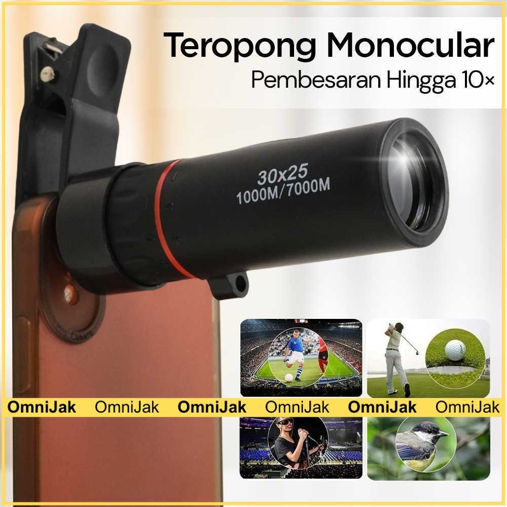 Teropong Monocular Zoom Telescope Compact 10X BAK4 - 579