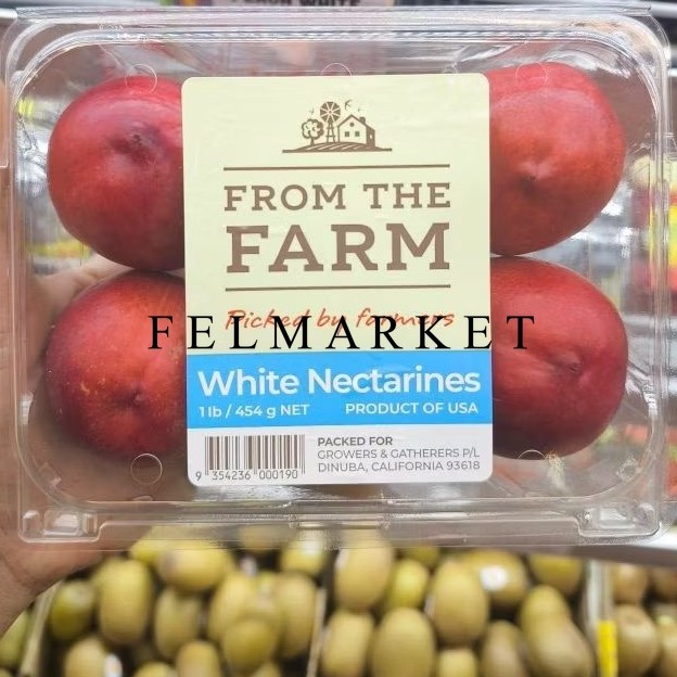

Buah Nectarine White Usa Fresh Import / Buah Nectarine Manis 454 gr / Pack