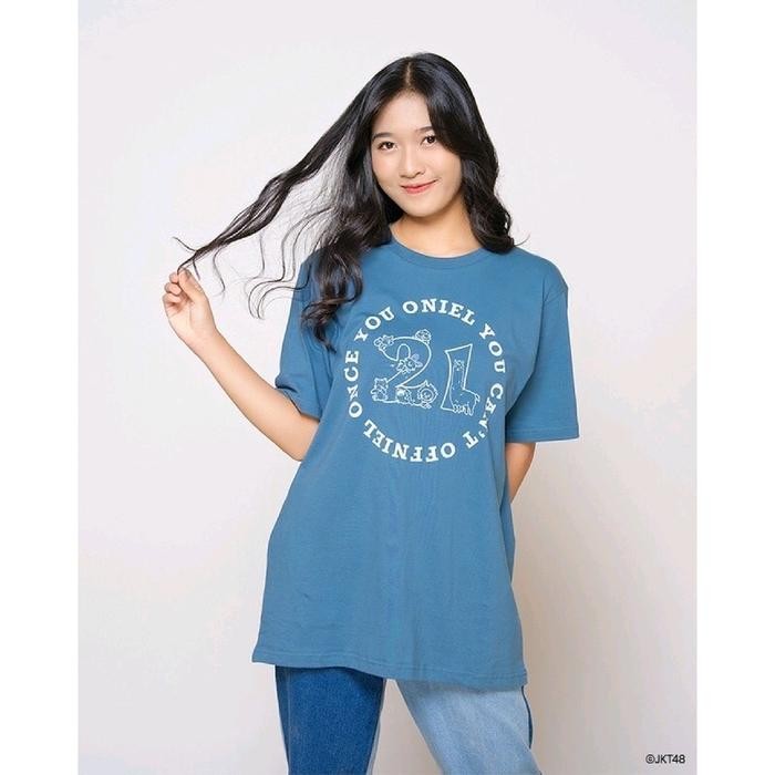Kaos Tshirt JKT48 Birthday T-Shirt Cornelia Vanisa (Oniel) 2023 - Biru Denim