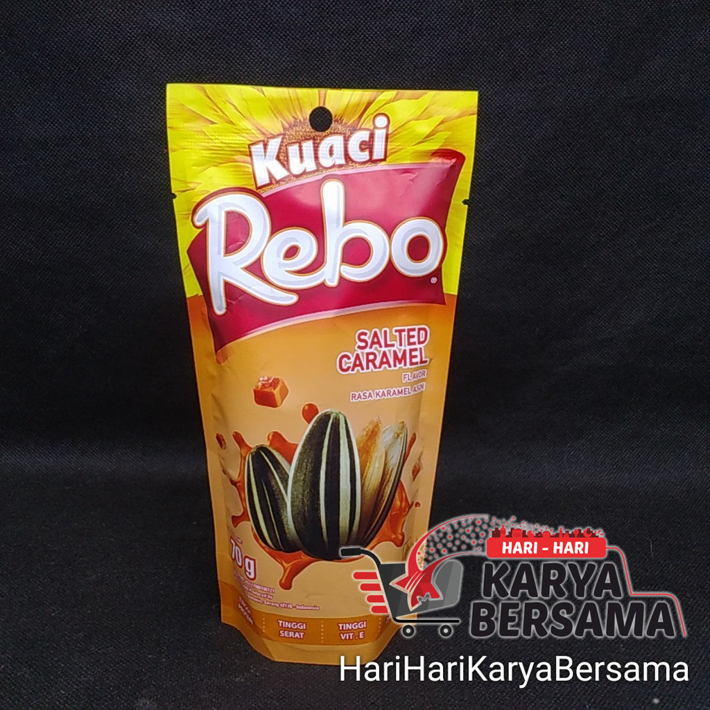 

MAKANAN RINGAN BIJI BIJIAN KUACI REBO SUNFLOWER SEEDS SALTED CARAMEL POUCH 70GR